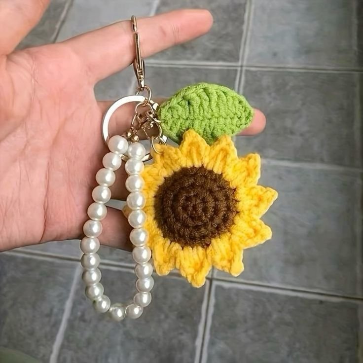 handmade crochet keyring (sample product) handmade crochet keyring (sample product)